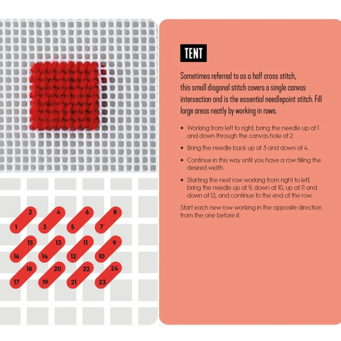 Needlepoint: A Modern Stitch Directory in 50 Cards - Image 4